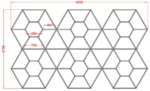 Φωτιστικό led diamond 6102 279,6cm X 482,8cm