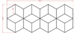 Φωτιστικό led diamond 6104 242,8cm X 560,1cm