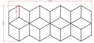Φωτιστικό led diamond 6104 242,8cm X 560,1cm