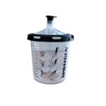 Δοχεία πλαστικά μίξης & βαφής 600ml, 125μ ΣΕΤ