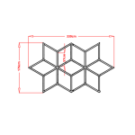 Φωτιστικό led diamond 6111-2 176cm X 330cm